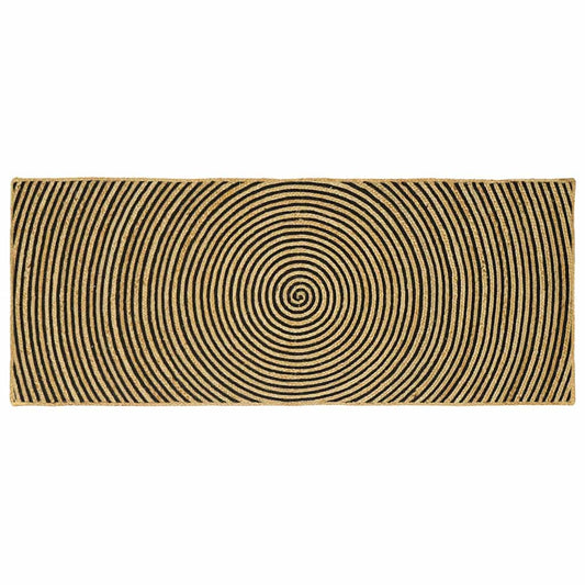 vidaXL Area Rugs Black 80 x 200 cm Jute