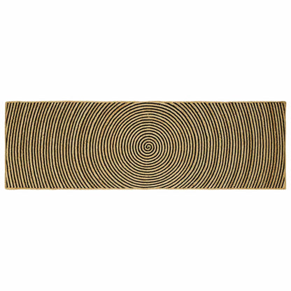 vidaXL Area Rugs Black 80 x 250 cm Jute