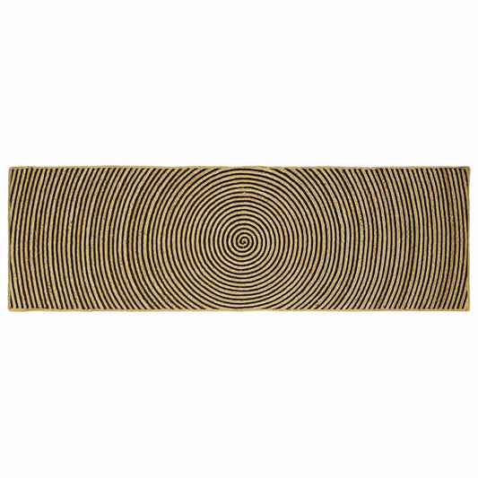 vidaXL Area Rugs Black 80 x 250 cm Jute