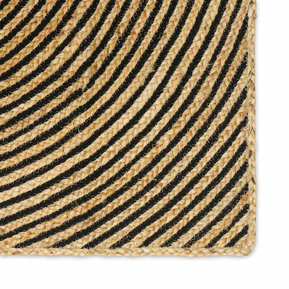vidaXL Area Rugs Black 80 x 400 cm Jute