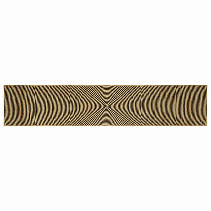 vidaXL Area Rugs Black 80 x 400 cm Jute