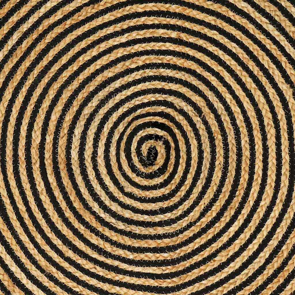 vidaXL Area Rugs Black 80 x 400 cm Jute