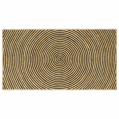 vidaXL Area Rugs Black 100 x 200 cm Jute