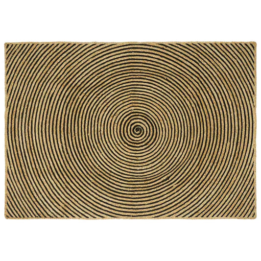 vidaXL Area Rugs Black 120 x 170 cm Jute