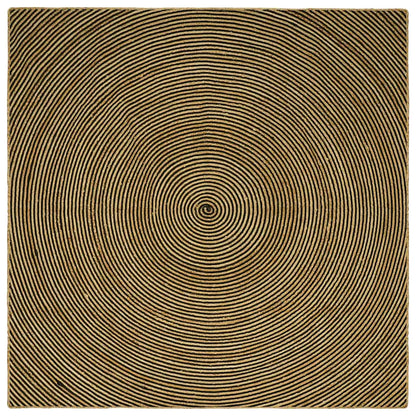 vidaXL Area Rugs Black 300 x 300 cm Jute