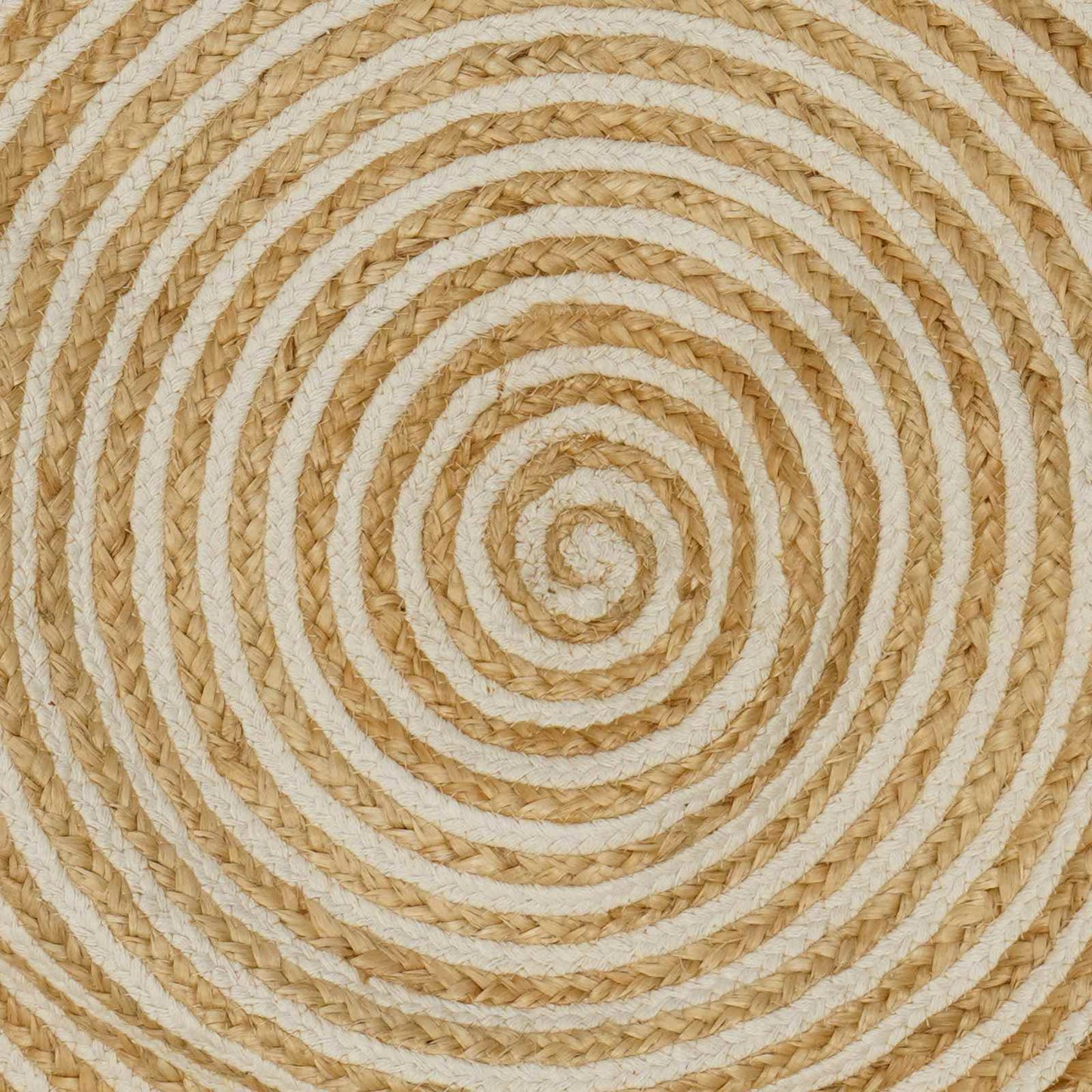 vidaXL Area Rugs White Ø 180 cm Jute