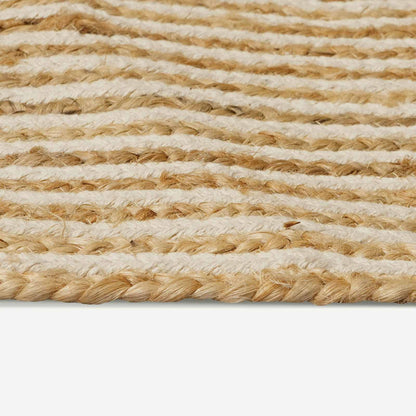 vidaXL Area Rugs White Ø 210 cm Jute