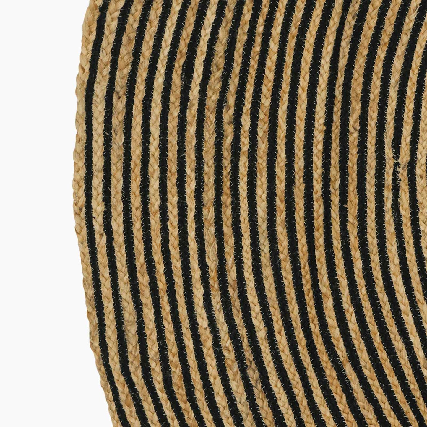 vidaXL Area Rugs Black Ø 210 cm Jute