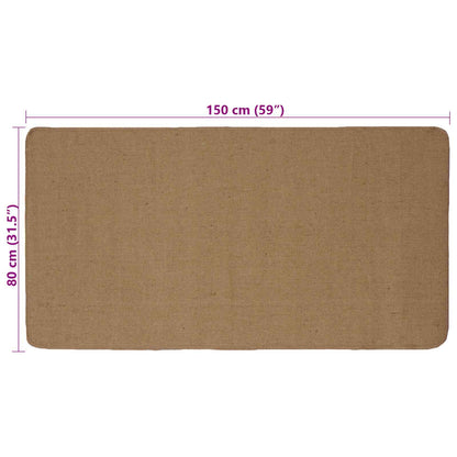 vidaXL Area Rugs Light Brown 80 x 150 cm Jute