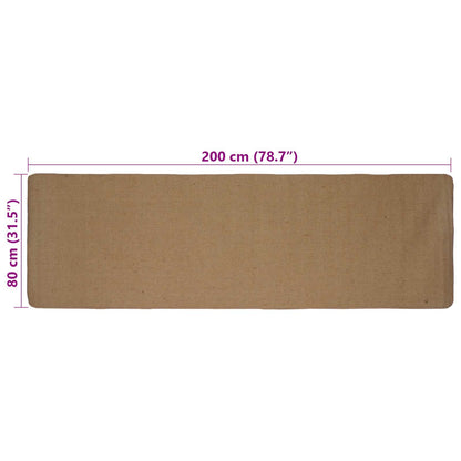vidaXL Area Rugs Light Brown 80 x 200 cm Jute