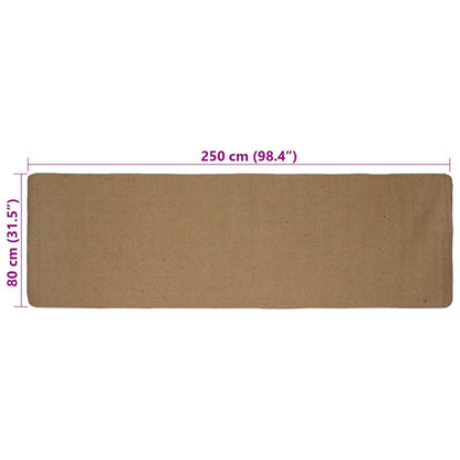 vidaXL Area Rugs Light Brown 80 x 250 cm Jute