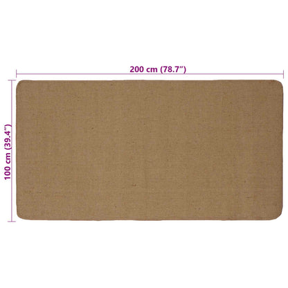 vidaXL Area Rugs Light Brown 100 x 200 cm Jute