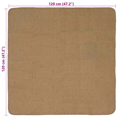 vidaXL Area Rugs Light Brown 120 x 120 cm Jute