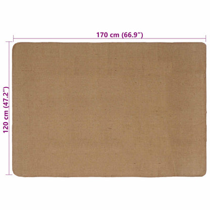 vidaXL Area Rugs Light Brown 120 x 170 cm Jute