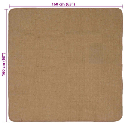 vidaXL Area Rugs Light Brown 160 x 160 cm Jute