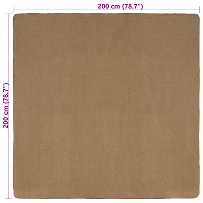 vidaXL Area Rugs Light Brown 200 x 200 cm Jute