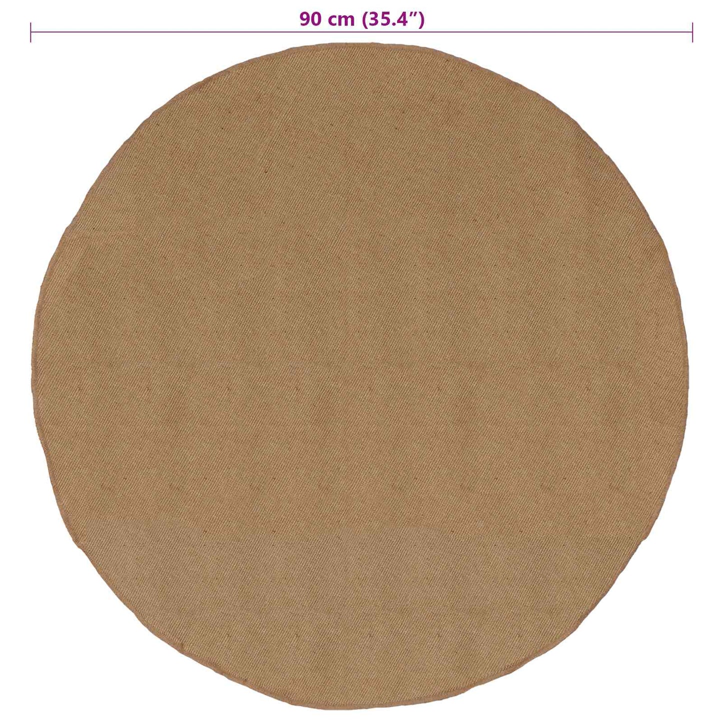 vidaXL Area Rugs Natural Ø 90 cm Jute