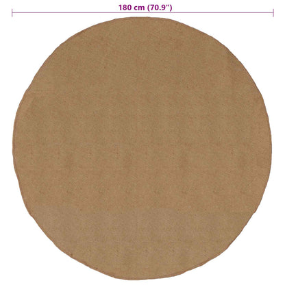 vidaXL Area Rugs Natural Ø 180 cm Jute