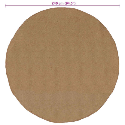 vidaXL Area Rugs Natural Ø 240 cm Jute