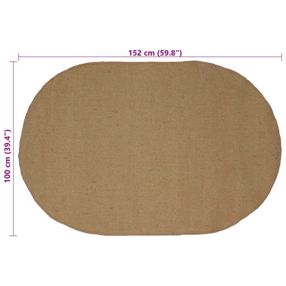 vidaXL Area Rugs Natural 100 x 152 cm Jute