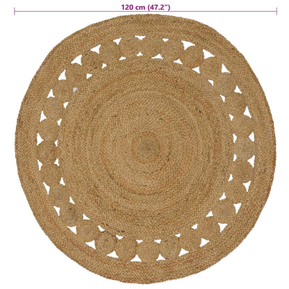 vidaXL Area Rugs Natural Ø 120 cm Jute