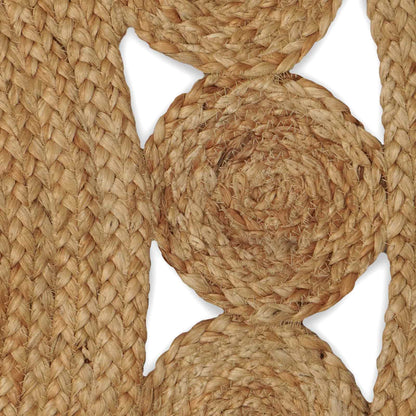 vidaXL Rug Natural Ø 150 cm Jute