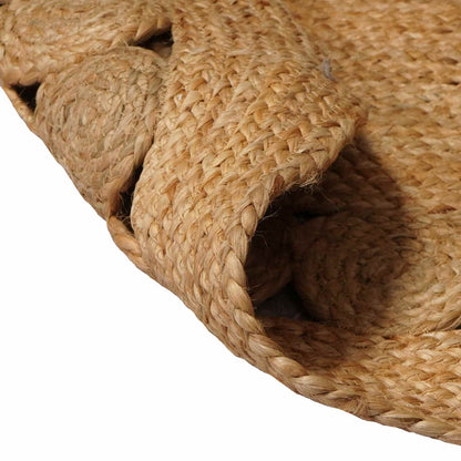 vidaXL Rug Natural Ø 150 cm Jute