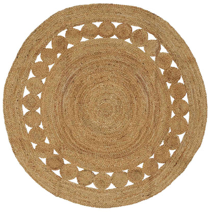 vidaXL Rug Natural Ø 150 cm Jute