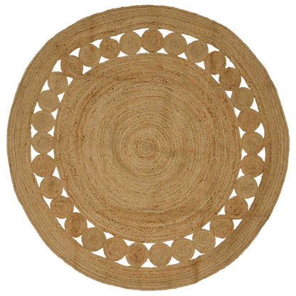 vidaXL Rug Natural Ø 210 cm Jute