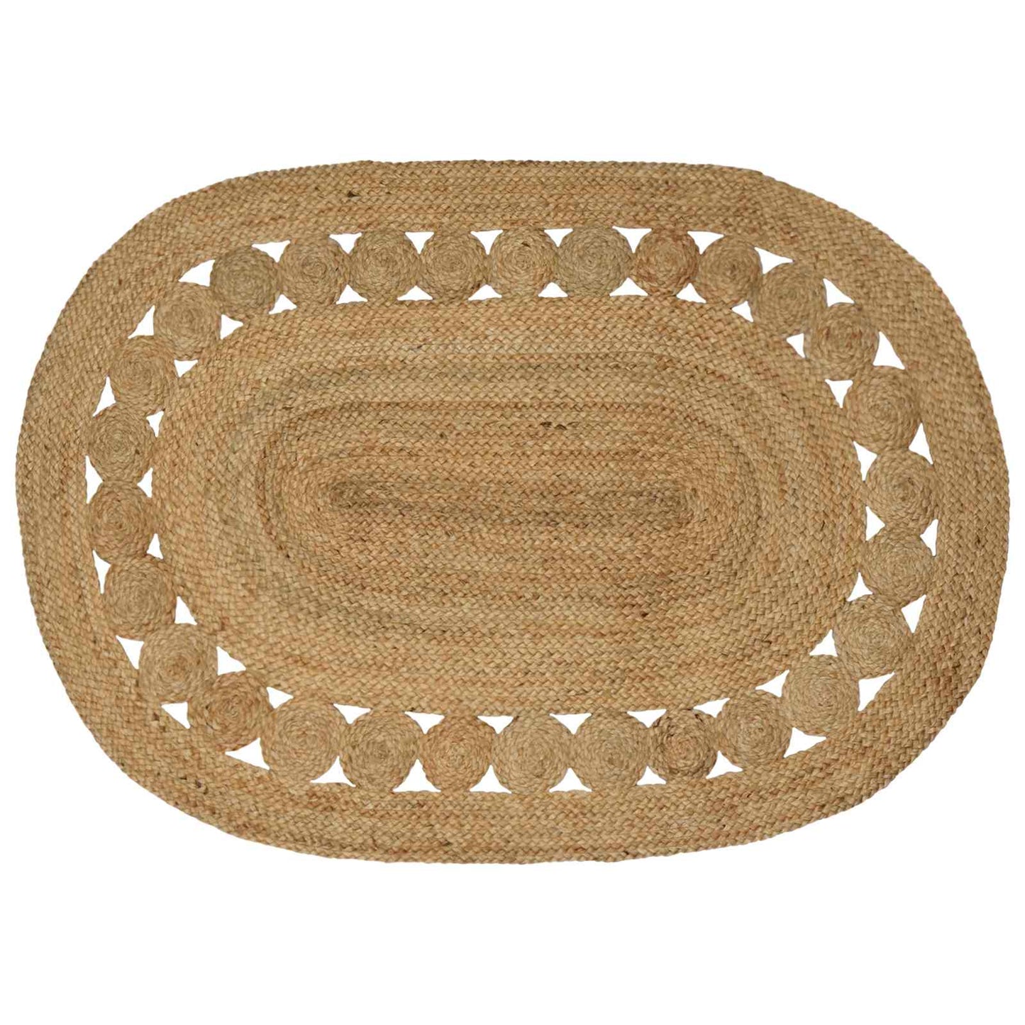 vidaXL Rug Brown 100 x 152 cm Jute