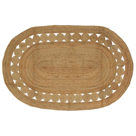 vidaXL Rug Brown 205 x 305 cm Jute