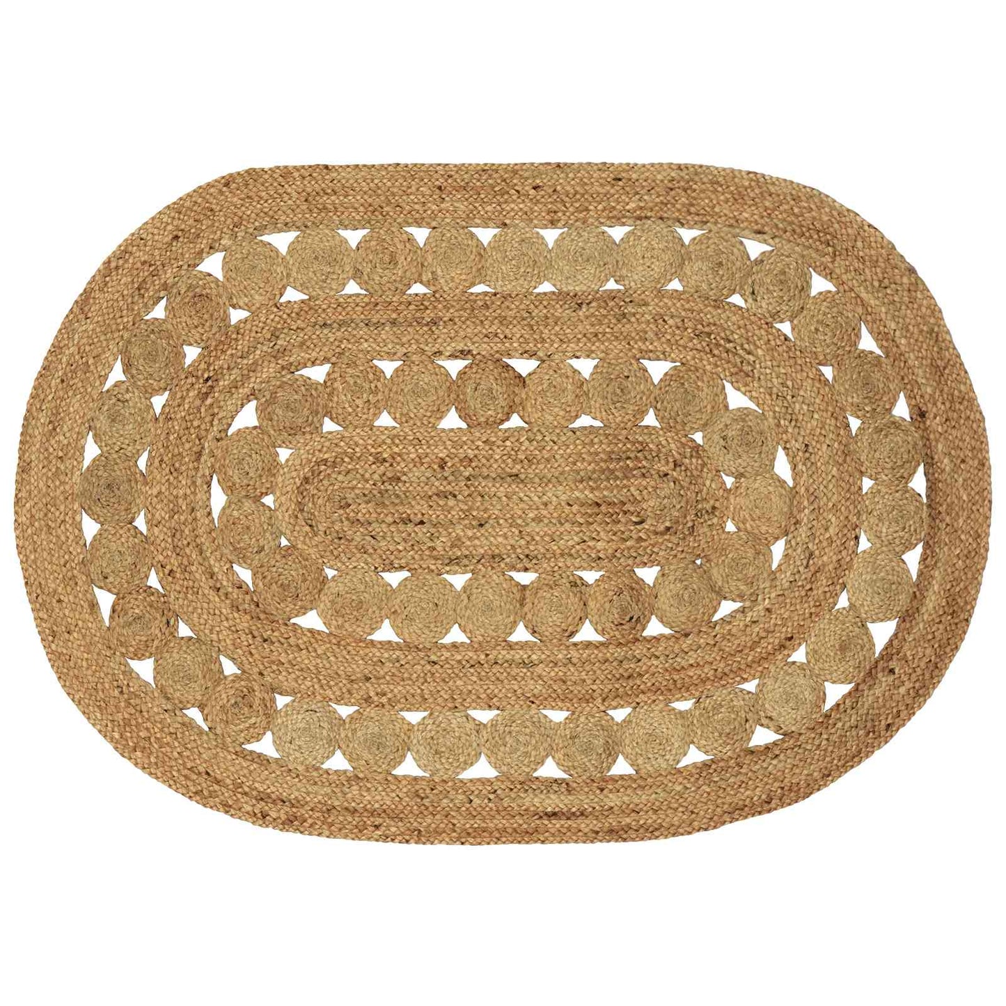 vidaXL Rug Brown 100 x 152 cm Jute
