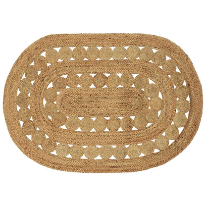 vidaXL Rug Brown 100 x 152 cm Jute