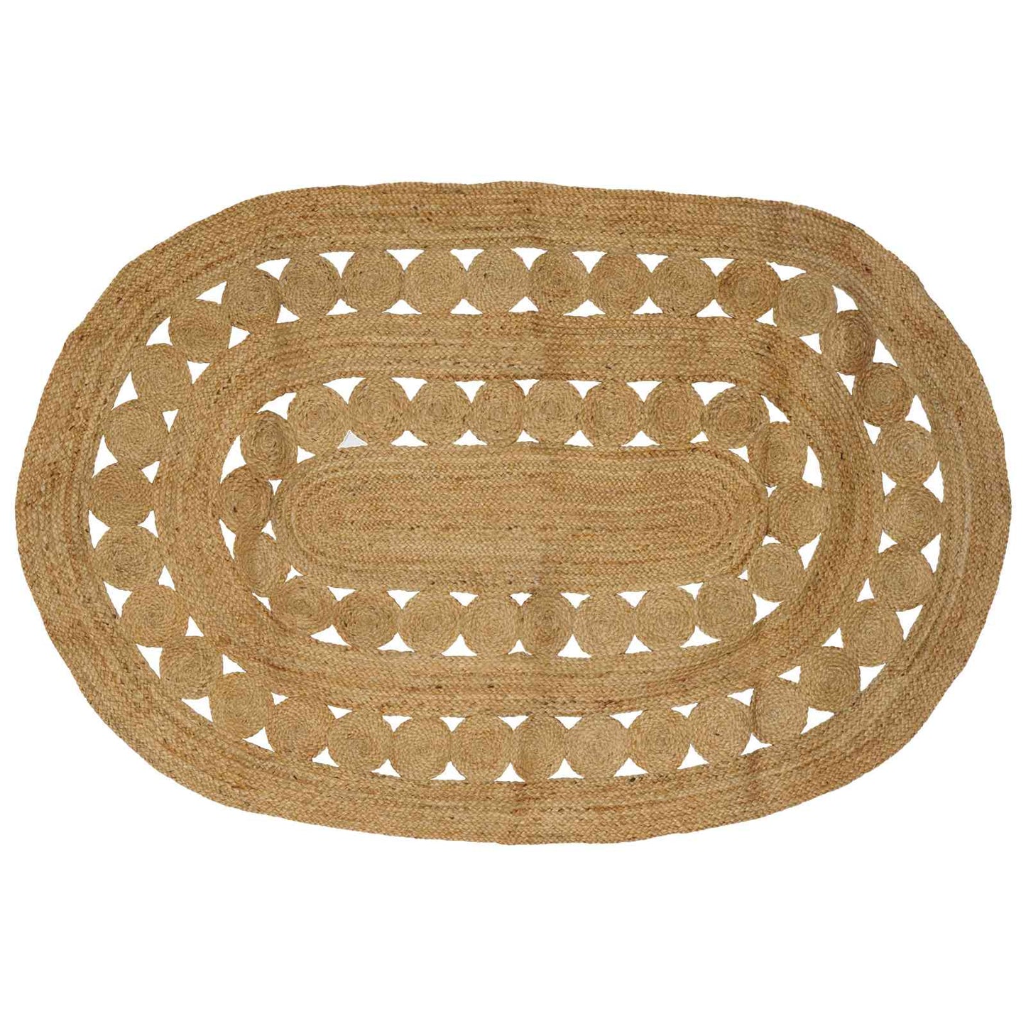vidaXL Rug Brown 152 x 245 cm Jute