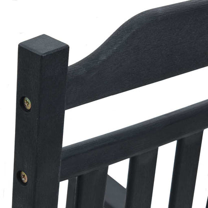 vidaXL Rocking Chair Black 84 x 65 x 114 cm Resin