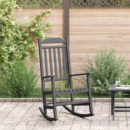 vidaXL Rocking Chair Black 84 x 65 x 114 cm Resin