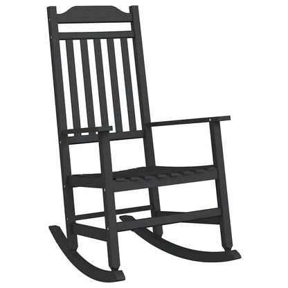 vidaXL Rocking Chair Black 84 x 65 x 114 cm Resin