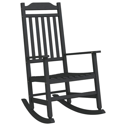 vidaXL Rocking Chair Black 84 x 65 x 114 cm Resin