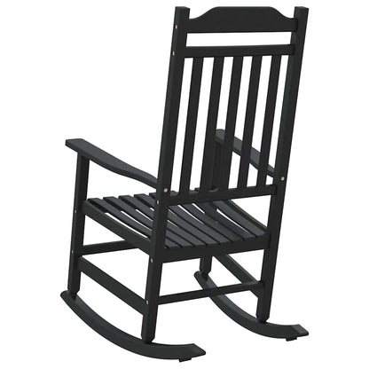 vidaXL Rocking Chair Black 84 x 65 x 114 cm Resin