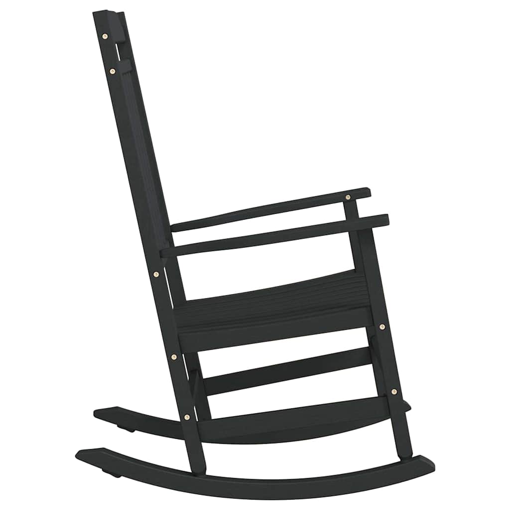 vidaXL Rocking Chair Black 84 x 65 x 114 cm Resin