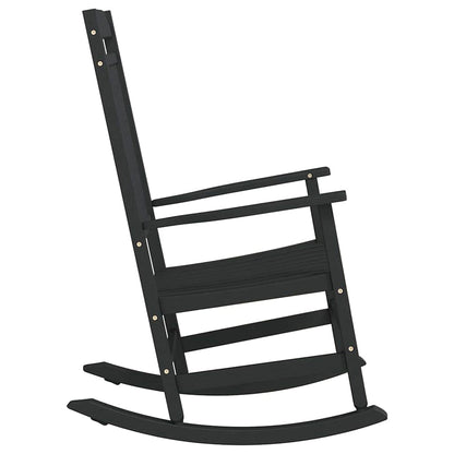 vidaXL Rocking Chair Black 84 x 65 x 114 cm Resin