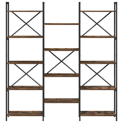 vidaXL Bookshelf Sonoma Oak 156 x 25 x 167 cm Engineered Wood