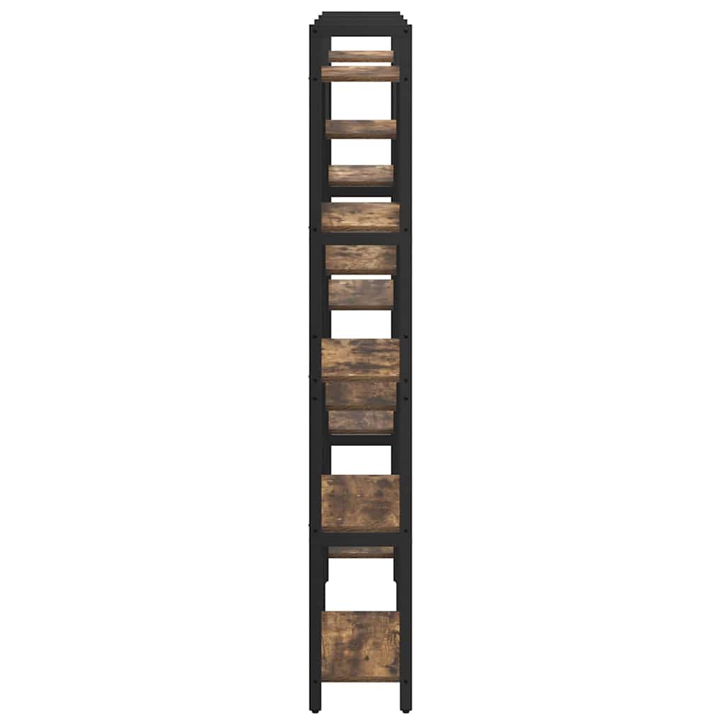 vidaXL Bookshelf Sonoma Oak 156 x 25 x 167 cm Engineered Wood