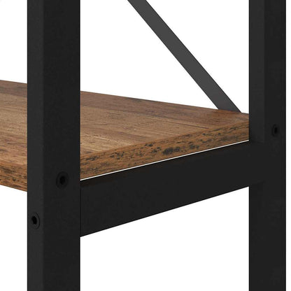 vidaXL Bookshelf Old wood 156 x 25 x 167 cm Engineered Wood