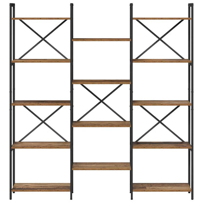 vidaXL Bookshelf Old wood 156 x 25 x 167 cm Engineered Wood