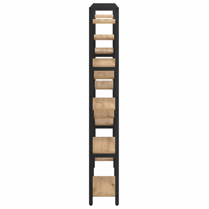 vidaXL Bookshelf 156 x 25 x 167 cm Engineered Wood Artisan Oak