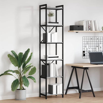 vidaXL Bookshelf 40 x 30 x 189.5 cm Engineered Wood Grey sonoma