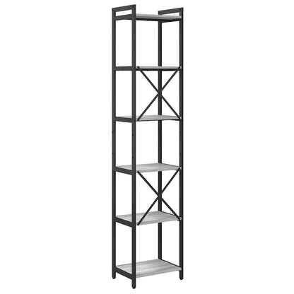 vidaXL Bookshelf 40 x 30 x 189.5 cm Engineered Wood Grey sonoma