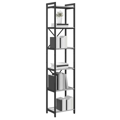 vidaXL Bookshelf 40 x 30 x 189.5 cm Engineered Wood Grey sonoma