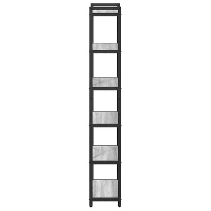 vidaXL Bookshelf 40 x 30 x 189.5 cm Engineered Wood Grey sonoma